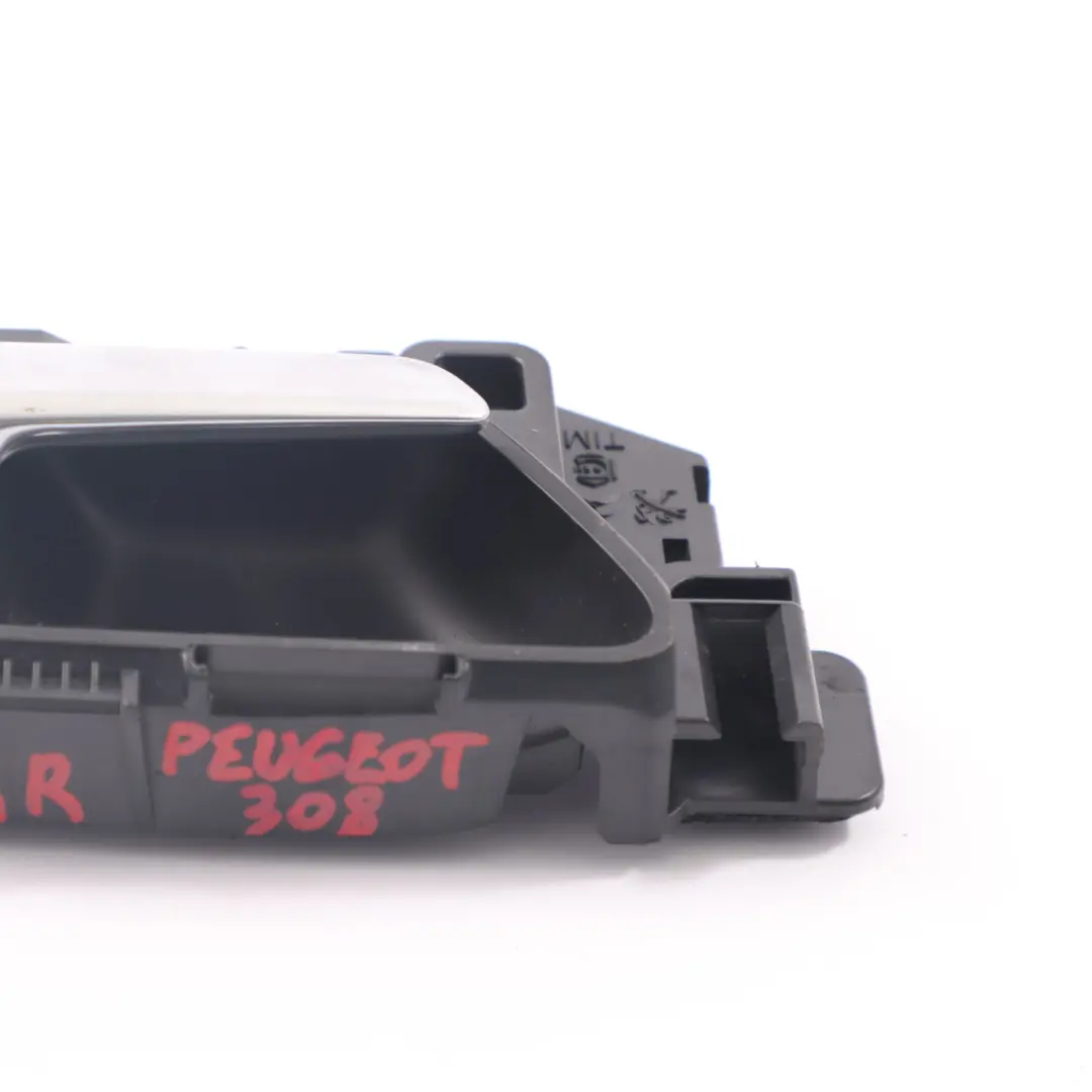 Tür griff Griff Innen verkleidung hinten rechts Chrom für Peugeot 308 mit Teilenummer 311337 Peugeot 308 Tür griff Griff Innen verkleidung hinten rechts Chrom - SKU 311337 - Teilenummer 311337