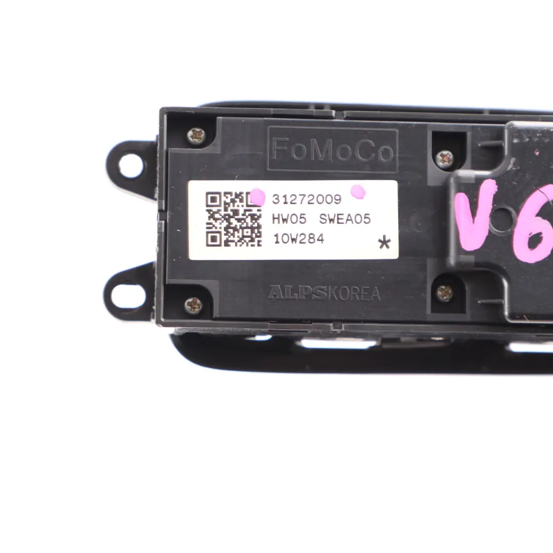 Volvo S60 V60 II Electric Window Lifter Switch Driver's Side Panel - SKU 31272009 - Part number 31272009