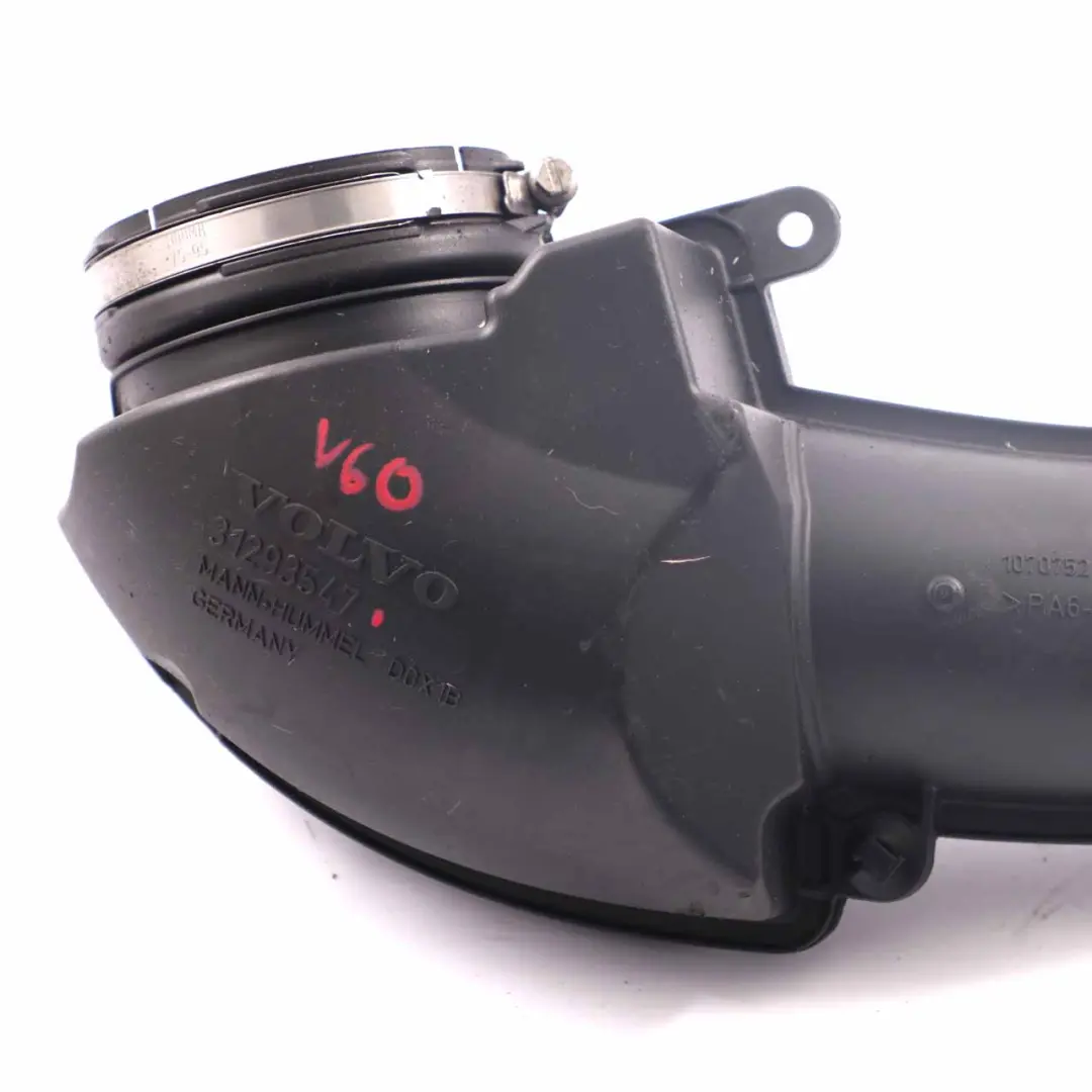 manguera de admisión de aire turbo intercooler manguera para Volvo V60 con número de pieza 31293547 Volvo V60 manguera de admisión de aire turbo intercooler manguera - SKU 31293547 - Número de pieza 31293547