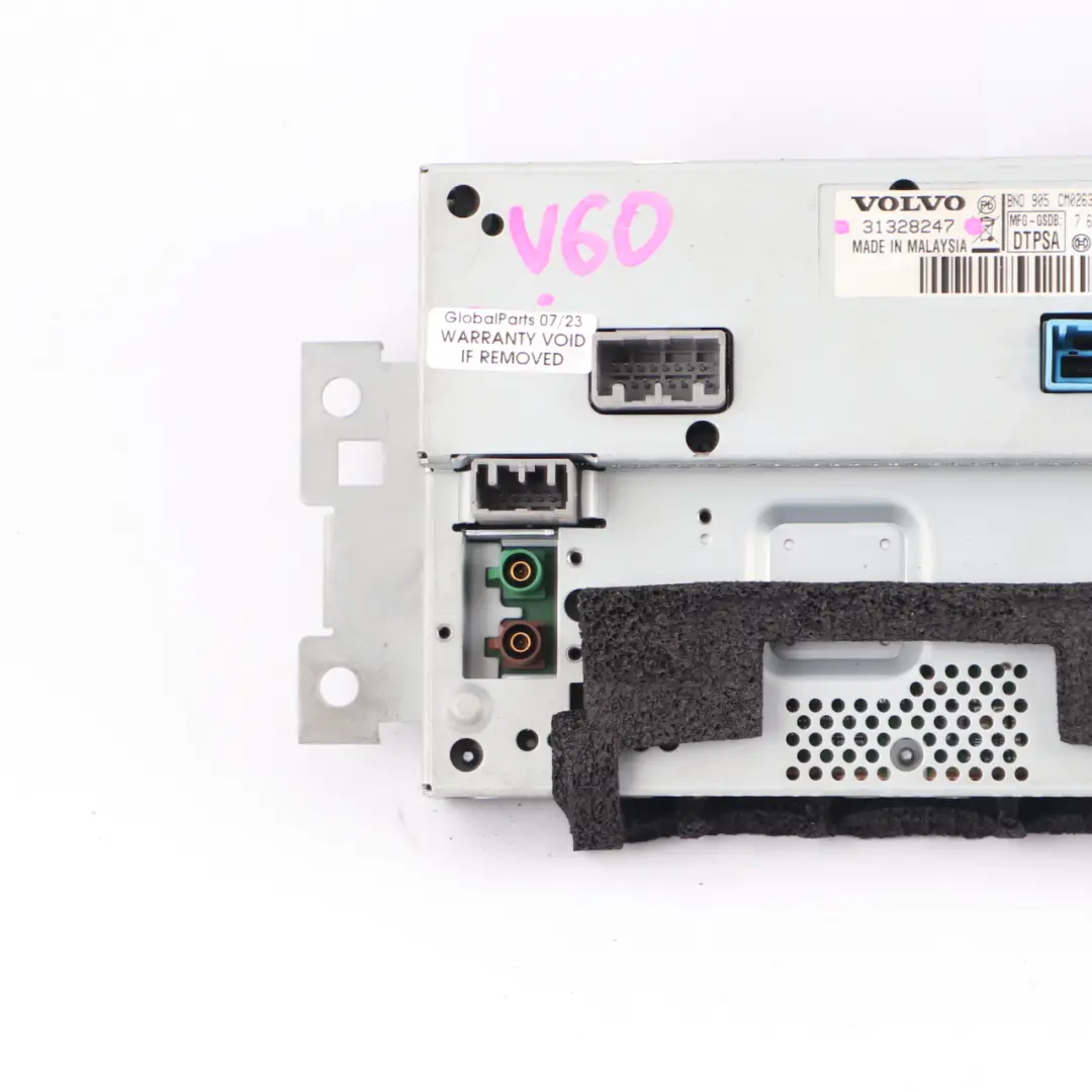 Display Screen Volvo S60 V60 II Multimedia Navigation Dashboard Unit to with Part number 31328247 Display Screen Volvo S60 V60 II Multimedia Navigation Dashboard Unit - SKU 31328247 - Part number 31328247