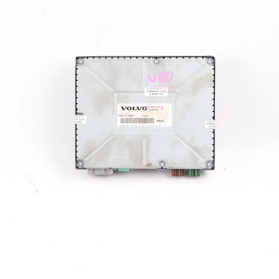 Radio Stereo Amplifier Tuner TV DVB-T Receiver Unit to Volvo S60 V60 II with Part number 31328578AA Volvo S60 V60 II Radio Stereo Amplifier Tuner TV DVB-T Receiver Unit - SKU 31328578AA - Part number 31328578AA