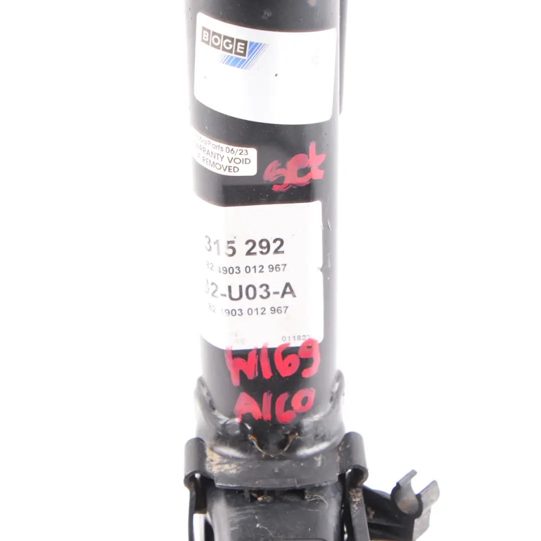 Strut Sachs Rear Left Right Shock Absorber Set to Mercedes W169 Spring with Part number 315 292 Mercedes W169 Spring Strut Sachs Rear Left Right Shock Absorber Set - SKU 315 292 - Part number 315 292