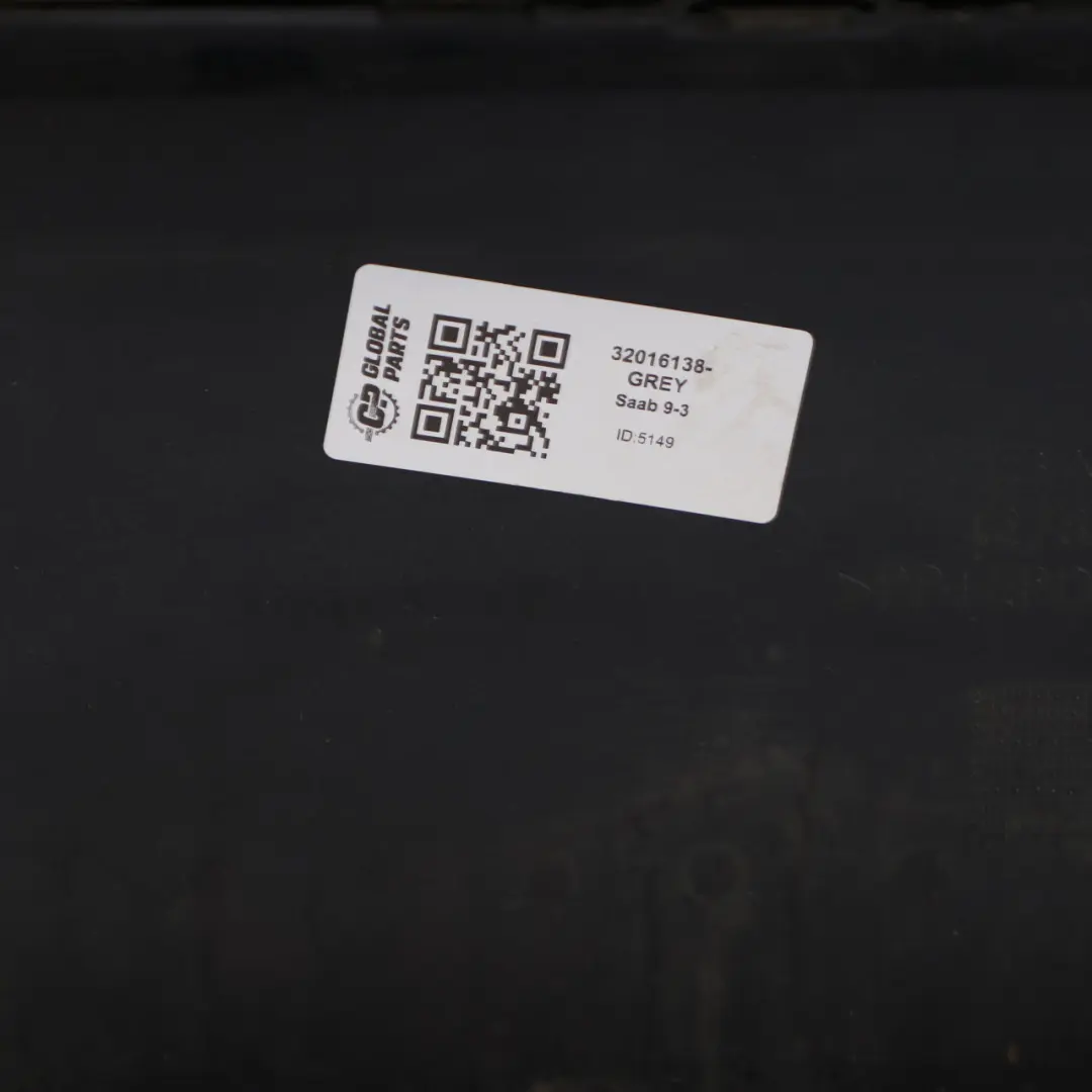 Saab 9-3 Front Bumper Trim Panel Covering Grey 2003-2007 Pre Facelift Version - SKU 32016138-GREY - Part number 32016138