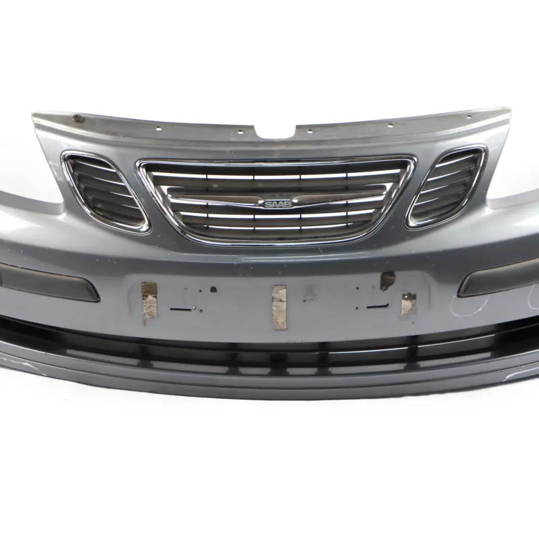 Saab 9-3 Front Bumper Trim Panel Covering Grey 2003-2007 Pre Facelift Version - SKU 32016138-GREY - Part number 32016138