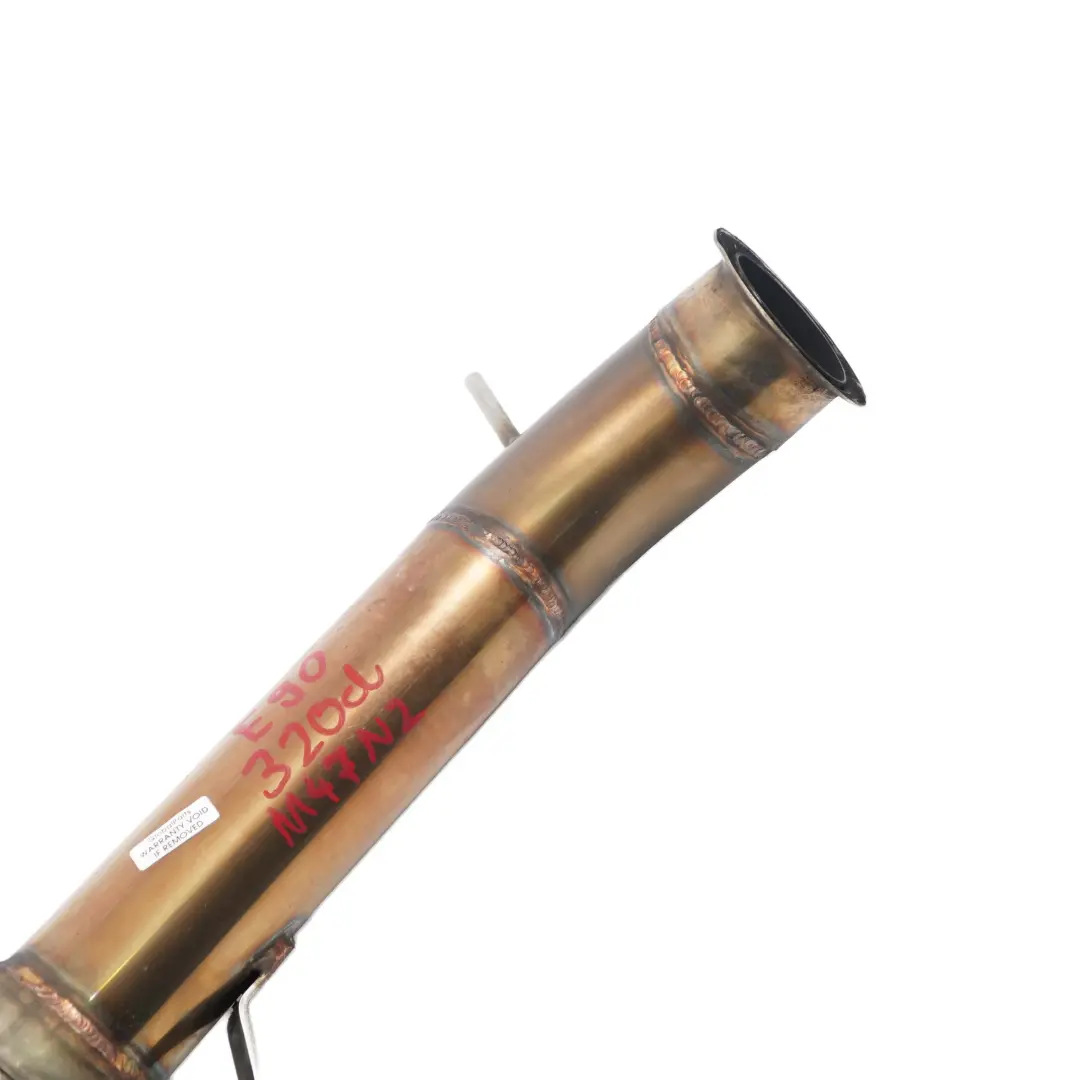 BMW 3 Series E90 E91 320d M47N2 Exhaust Turbo Decat Catless Downpipe - SKU 320d M47N2 Downpipe - Part number 320d M47N2 Downpipe