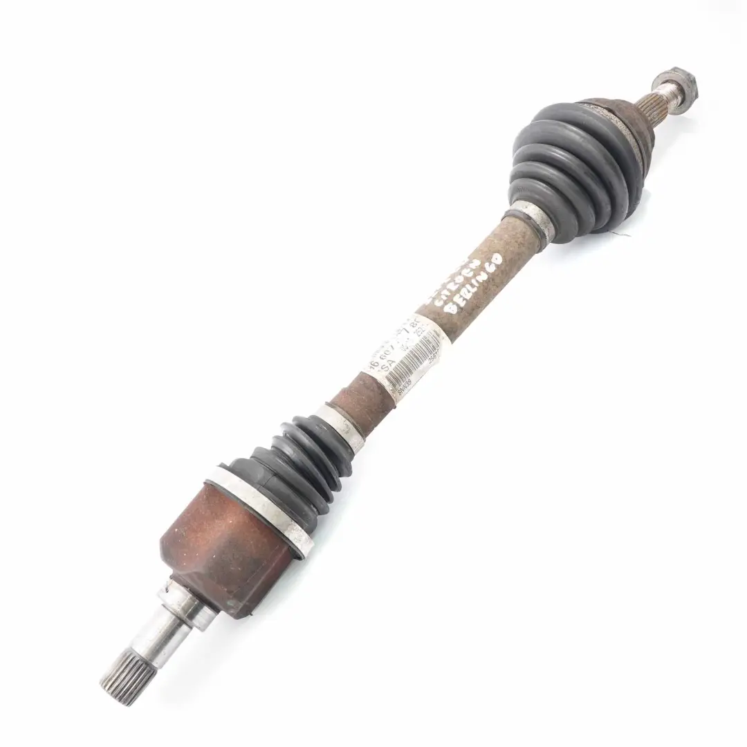 Shaft Citroen Berlingo Peugeot Partner Front Axle Left N/S Output to Drive with Part number 3272LW Drive Shaft Citroen Berlingo Peugeot Partner Front Axle Left N/S Output - SKU 3272LW - Part number 3272LW