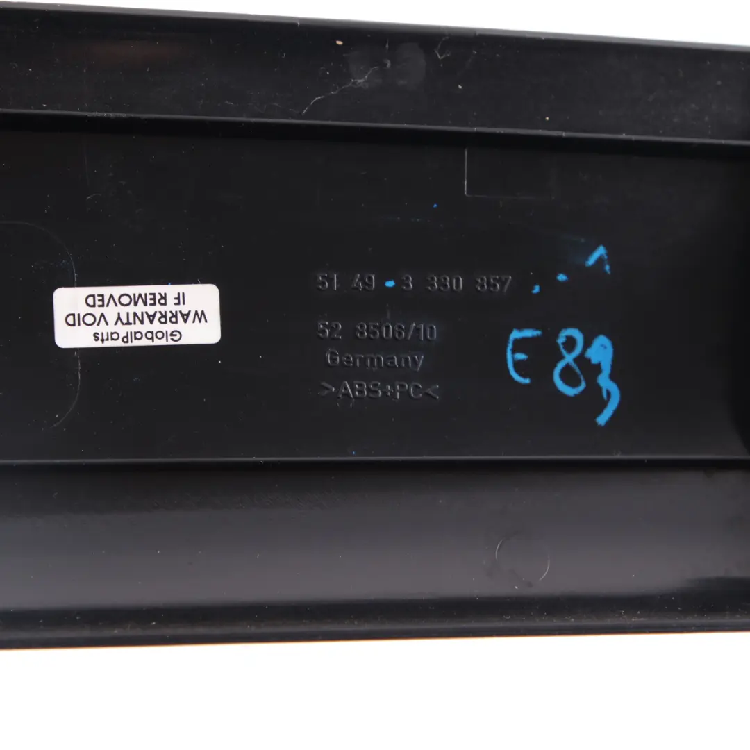 Pannello Posteriore Superiore Bagagliaio Grau Grigio 3330857 per BMW X3 E83 con numero di parte 51493330857 BMW X3 E83 Pannello Posteriore Superiore Bagagliaio Grau Grigio 3330857 - SKU 3330857-1 - Numero di parte 51493330857