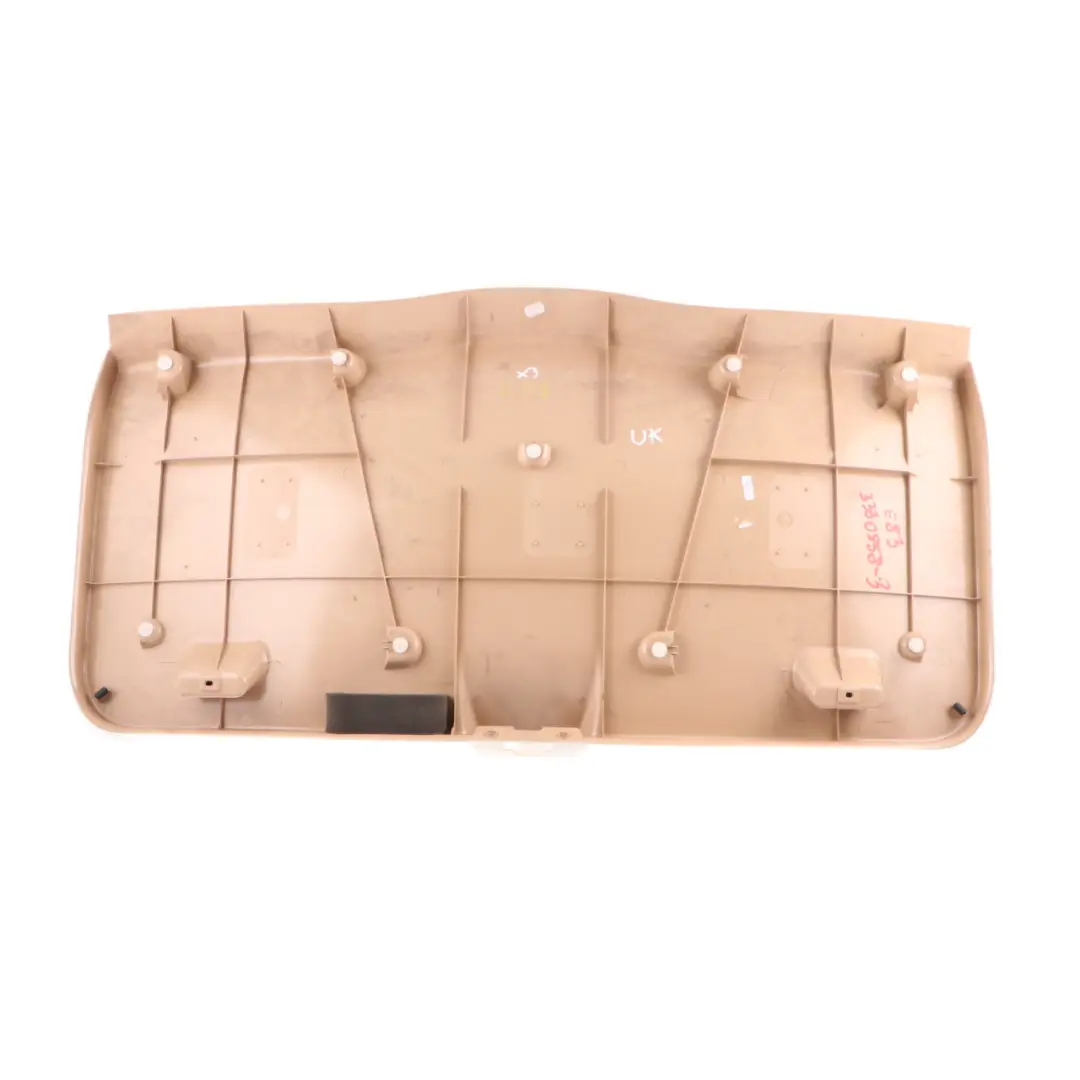Lower Tailgate Boot Lid Trim Panel Sandbeige Beige to BMW X3 E83 with Part number 3330858 BMW X3 E83 Lower Tailgate Boot Lid Trim Panel Sandbeige Beige - SKU 3330858-3 - Part number 3330858