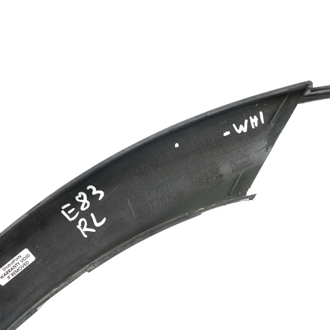 Cubre Paso De Rueda Trasero Izquierdo Panel Pintado Blanco para BMW X3 E83 con número de pieza 3330867 BMW X3 E83 Cubre Paso De Rueda Trasero Izquierdo Panel Pintado Blanco - SKU 3330867-WHI - Número de pieza 3330867