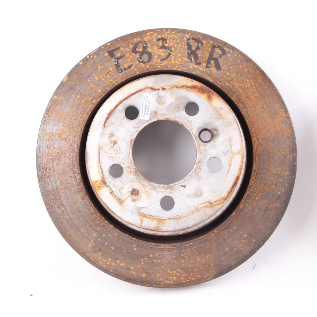  Brake Disc BMW X3 E83 Rear Left Right Wheel N/O/S Ventilated Set 320X22 - SKU 3332217 - Part number 6864899