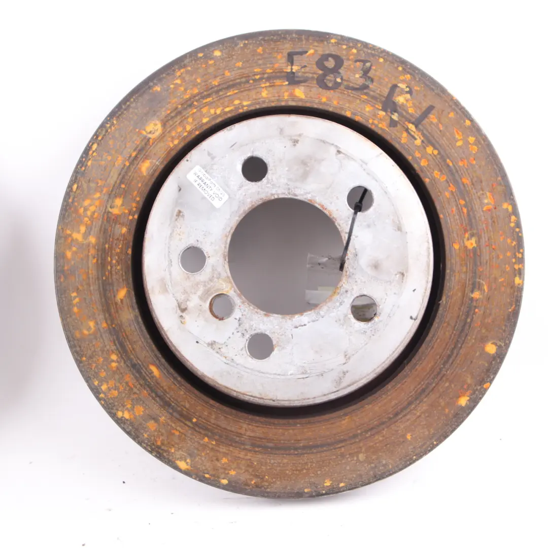  Brake Disc BMW X3 E83 Rear Left Right Wheel N/O/S Ventilated Set 320X22 - SKU 3332217 - Part number 6864899