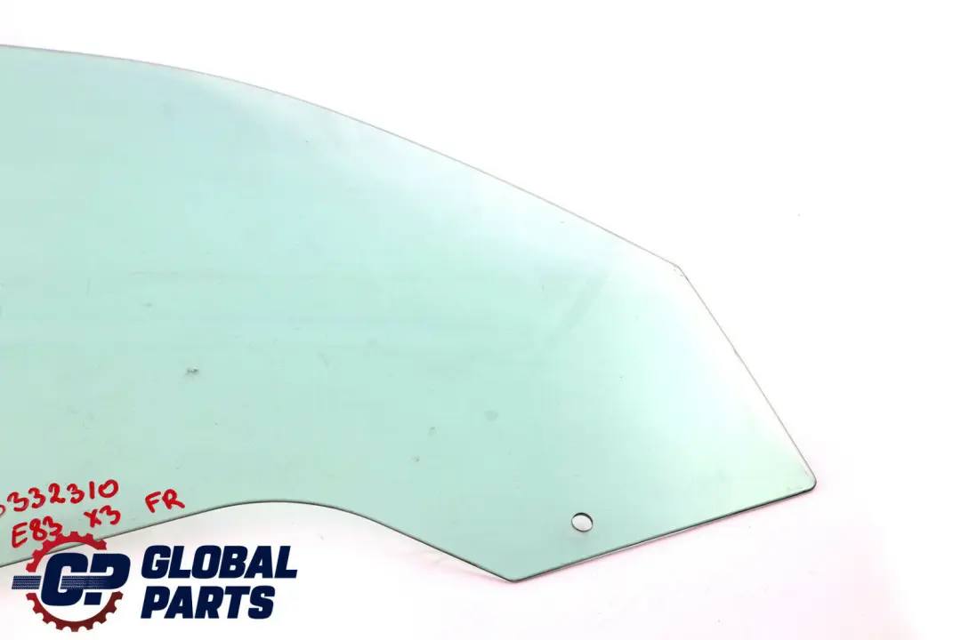 Finestrino Verde Porta Anteriore Destra AS2 per BMW X3 E83 LCI con numero di parte 3332310 BMW X3 E83 LCI Finestrino Verde Porta Anteriore Destra AS2 - SKU 3332310 - Numero di parte 3332310