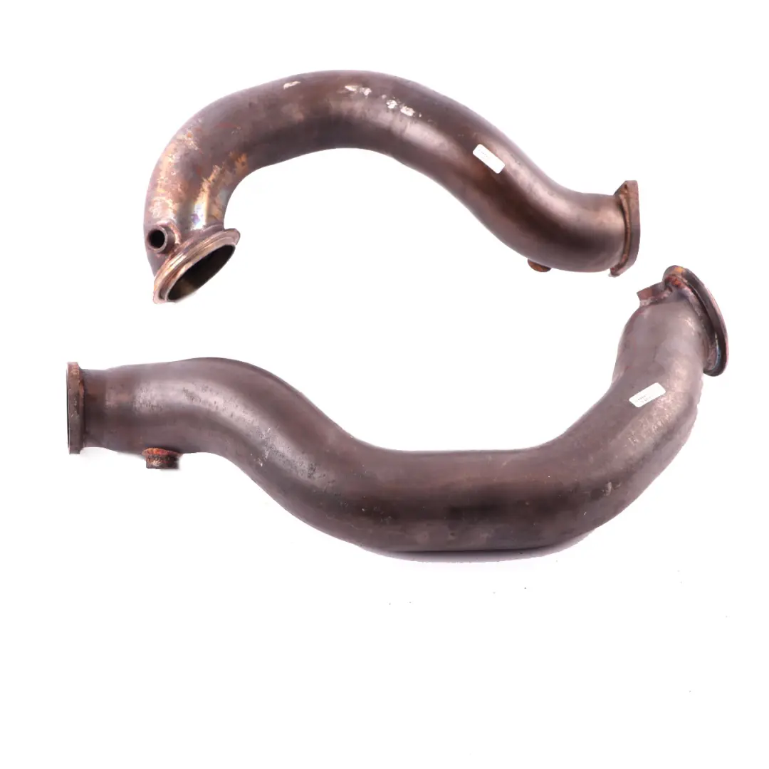 Downpipe Set BMW E82 E88 E90 E92 135i 335i N54 Exhaust Catalytic Pipes to with Part number 335i N54 Downpipe Downpipe Set BMW E82 E88 E90 E92 135i 335i N54 Exhaust Catalytic Pipes - SKU 335i N54 Downpipe - Part number 335i N54 Downpipe
