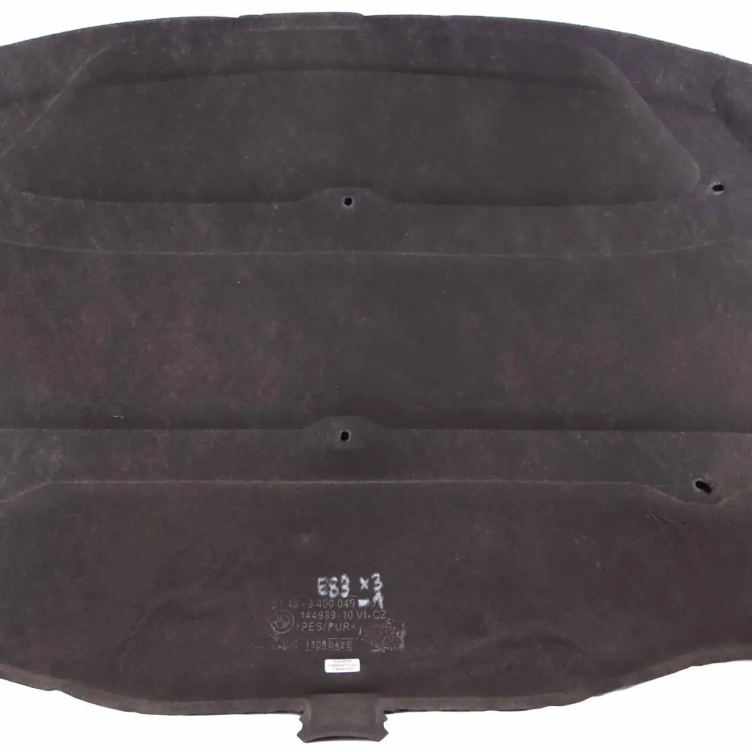 Hood Bonnet Sound Insulating Cover Panelling to BMW X3 E83 Engine with Part number 3400049 BMW X3 E83 Engine Hood Bonnet Sound Insulating Cover Panelling - SKU 3400049-1 - Part number 3400049