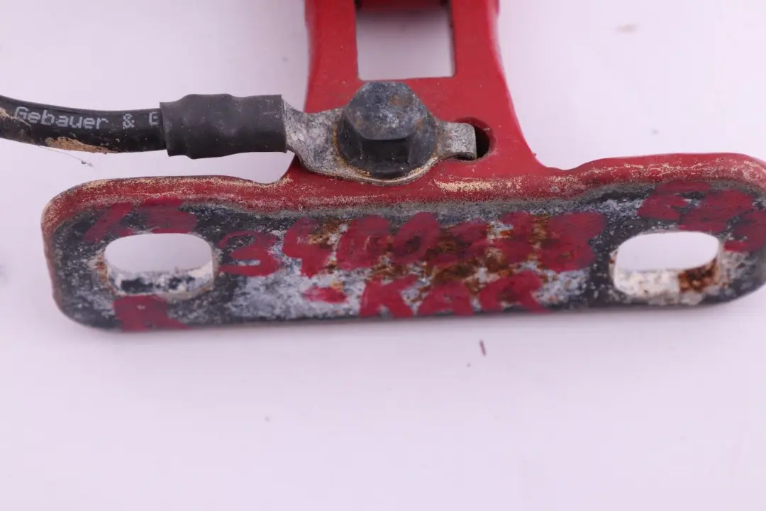 Boot Trunk Lid Tailgate Hinge Right O/S Karmesinrot Red to BMW X3 Series E83 with Part number 3400378 BMW X3 Series E83 Boot Trunk Lid Tailgate Hinge Right O/S Karmesinrot Red - SKU 3400378-KAR - Part number 3400378