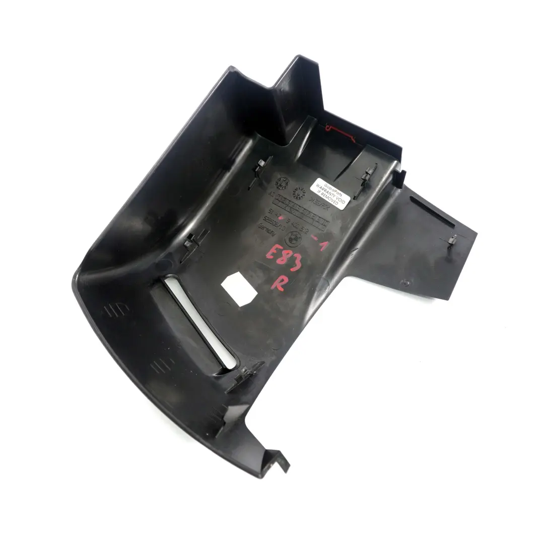 BMW E83 Cubierta Cinturon Carrete Antracita Negro Derecha 3400512 - SKU 3400512-1 - Número de pieza 3405466