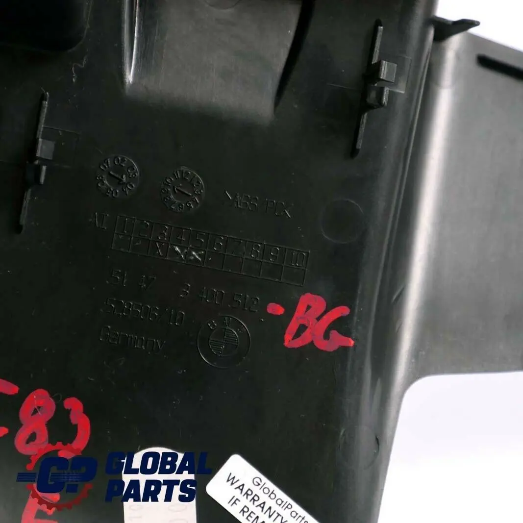 Osłona obudowa pasa prawy tył do BMW E83 X3 o numerze 3400512 BMW E83 X3 Osłona obudowa pasa prawy tył - SKU 3400512-BG - Numer Części 3400512