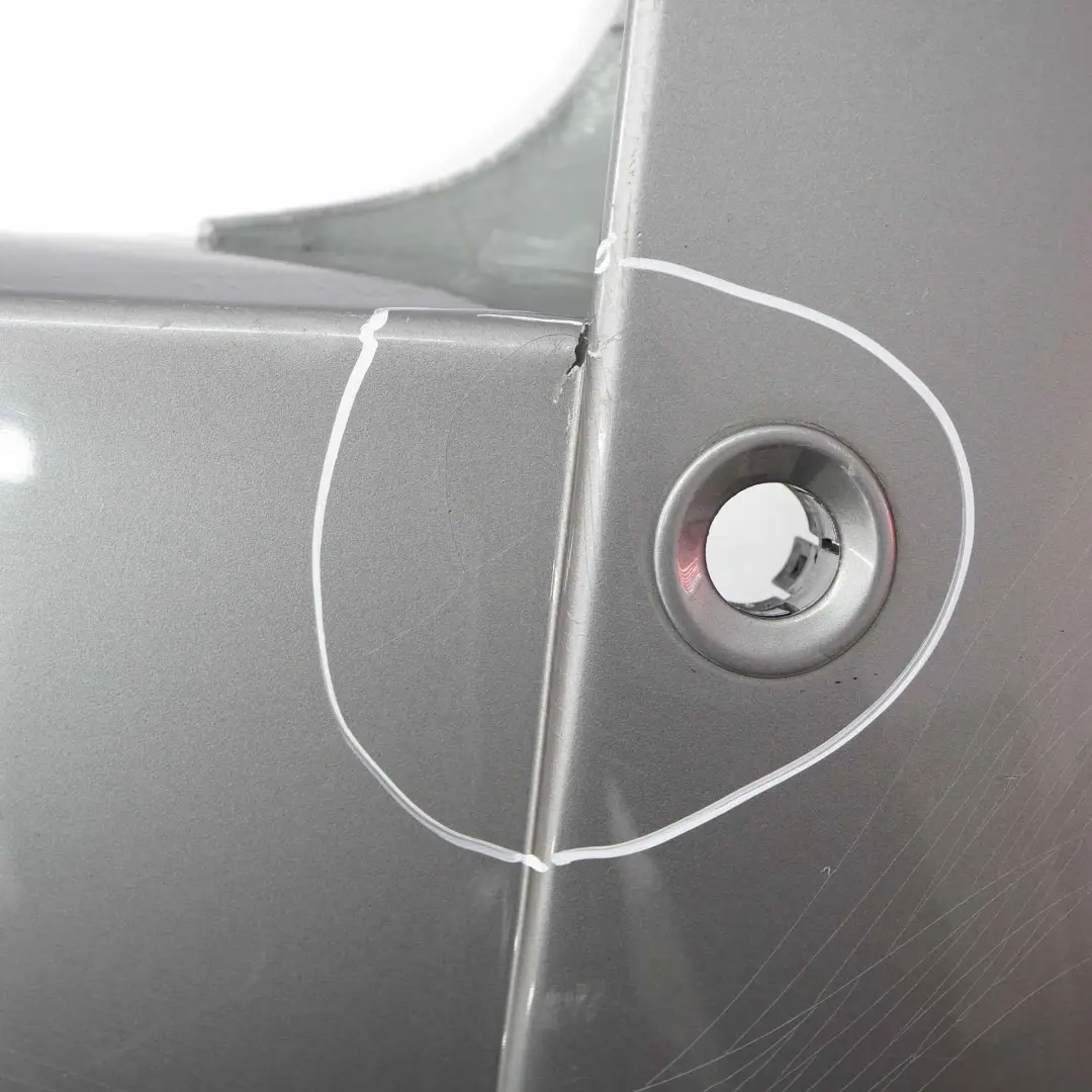 Bumper BMW X3 E83 Complete Trim Panel PDC Silbergrau Grey Metallic - A08 to Rear with Part number 3400941 Rear Bumper BMW X3 E83 Complete Trim Panel PDC Silbergrau Grey Metallic - A08 - SKU 3400941-SBG - Part number 3400941