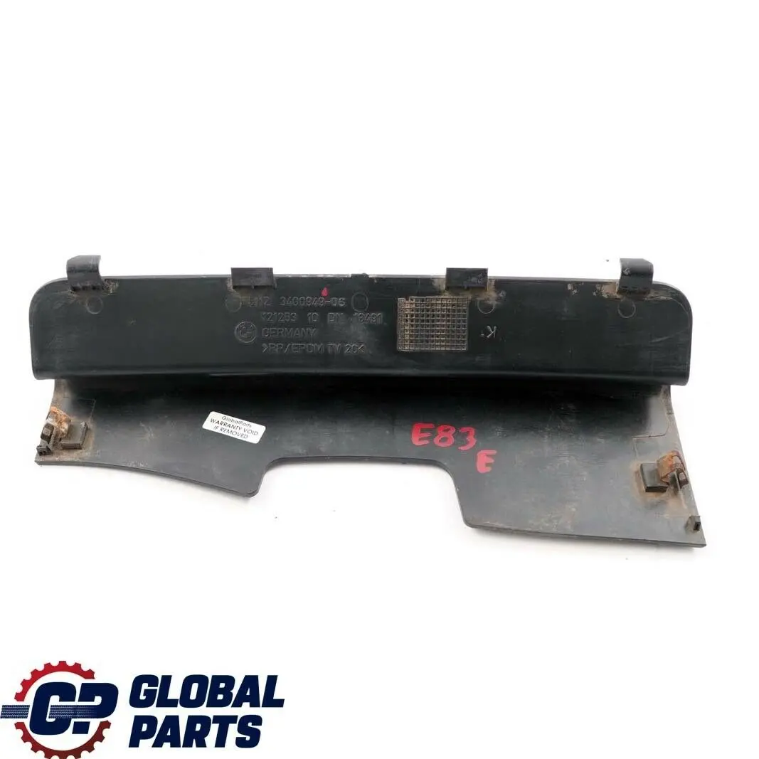 BMW X3 E83 Rivestimento Paraurti Posteriore Nero Sportello Rimorchio - SKU 3400949 - Numero di parte 3400949