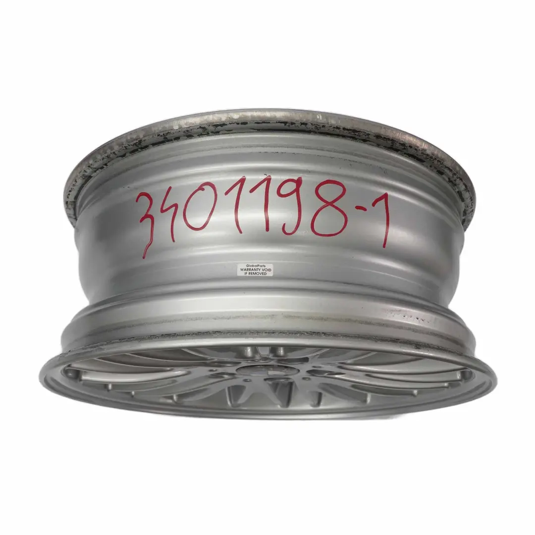 BMW X3 E83 llanta De aleacion ligera De plata 17 "V Spoke 110 ET:37 7J - SKU 3401198-1 - Número de pieza 3401198