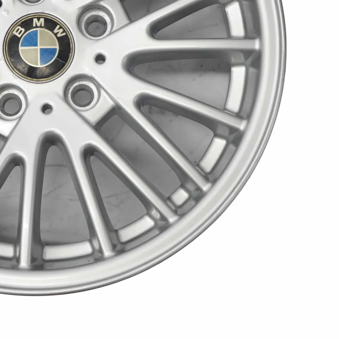 Light Alloy Rim 17" V Spoke 110 ET:37 7J to BMW X3 E83 Silver Wheel with Part number 3401198 BMW X3 E83 Silver Wheel Light Alloy Rim 17" V Spoke 110 ET:37 7J - SKU 3401198-3 - Part number 3401198