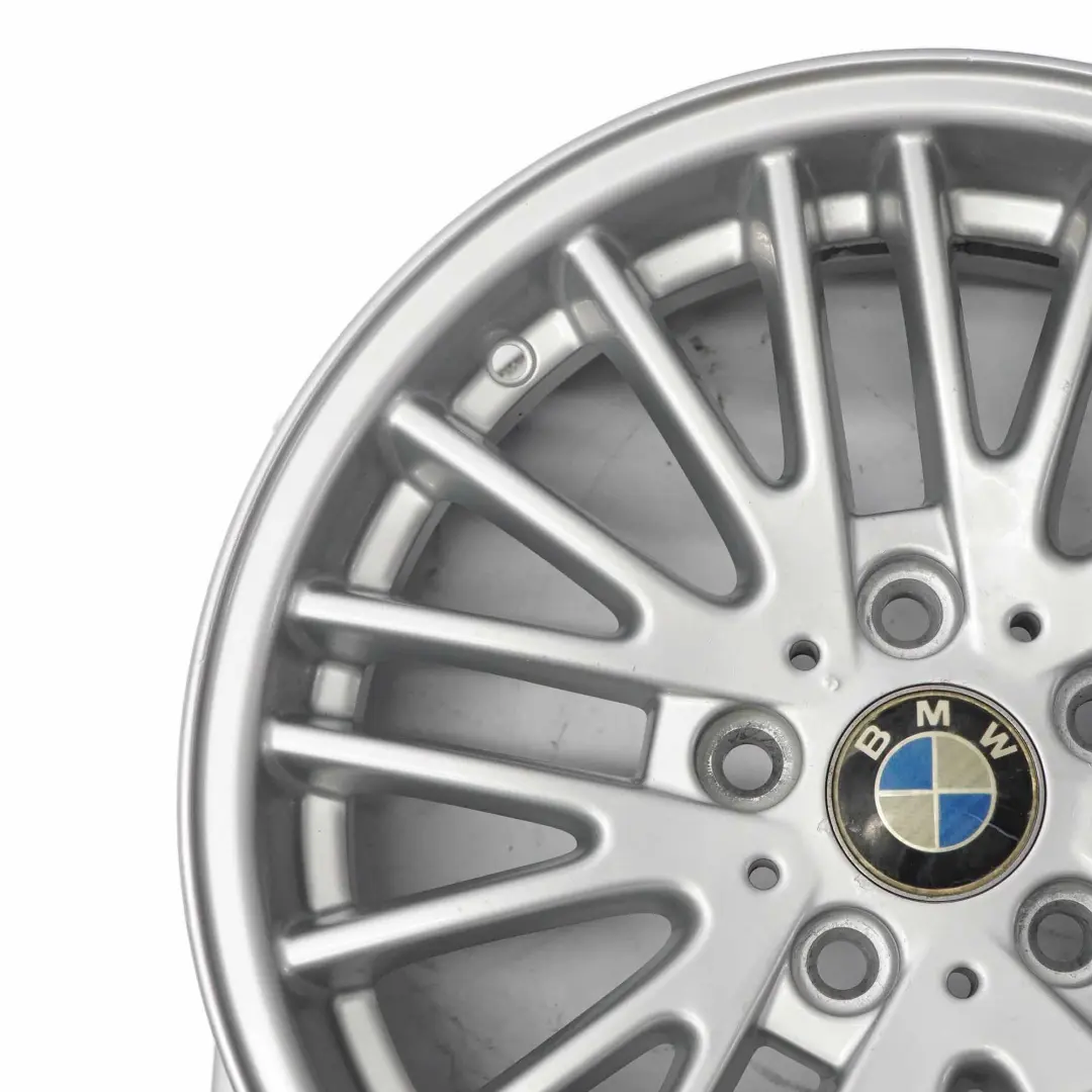 Light Alloy Rim 17" V Spoke 110 ET:37 7J to BMW X3 E83 Silver Wheel with Part number 3401198 BMW X3 E83 Silver Wheel Light Alloy Rim 17" V Spoke 110 ET:37 7J - SKU 3401198-3 - Part number 3401198