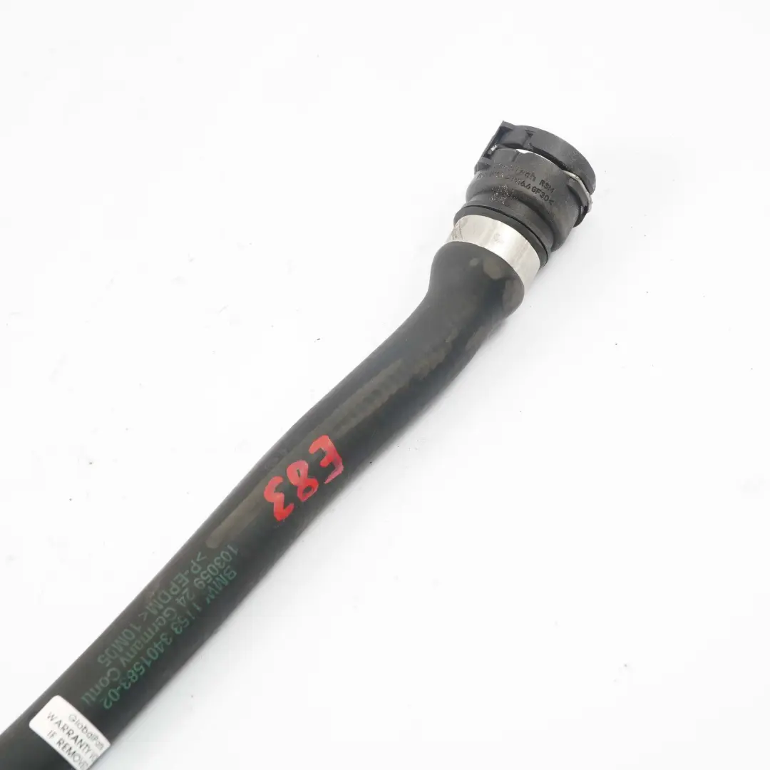  Coolant Hose BMW X3 E83 3.0d M57N2 Water Cooling Pipe Radiator - SKU 3401583 - Part number 3401583