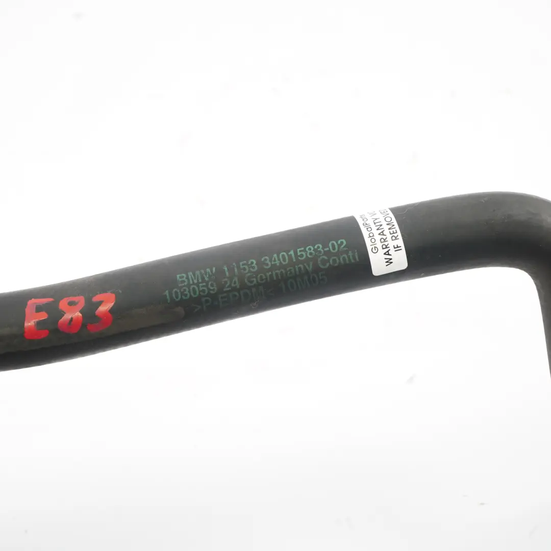  Coolant Hose BMW X3 E83 3.0d M57N2 Water Cooling Pipe Radiator - SKU 3401583 - Part number 3401583