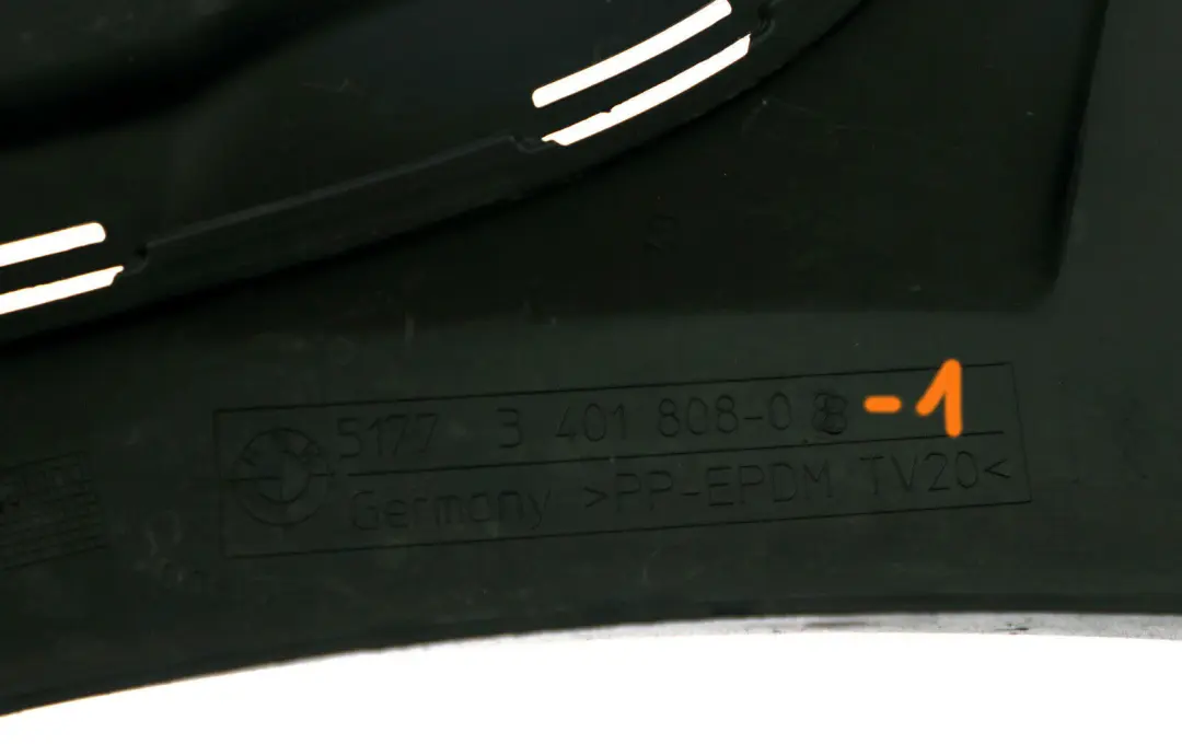 BMW X3 Series E83 Cover Wheel Arch Wing Front Right O/S Black - SKU 3401808-1 - Part number 3401808