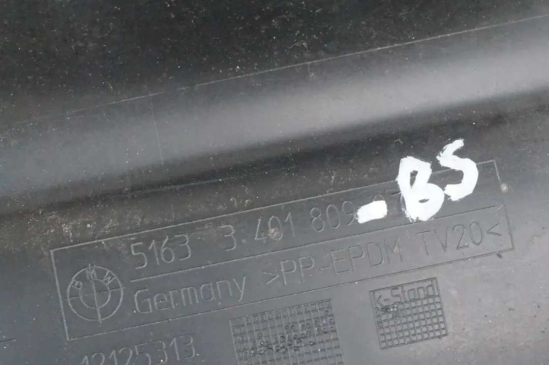 BMW X3 E83 Carenatura Poggia Piedi Anteriore Destro Black Zaffiro Nero - - SKU 3401809-BS - Numero di parte 3401809