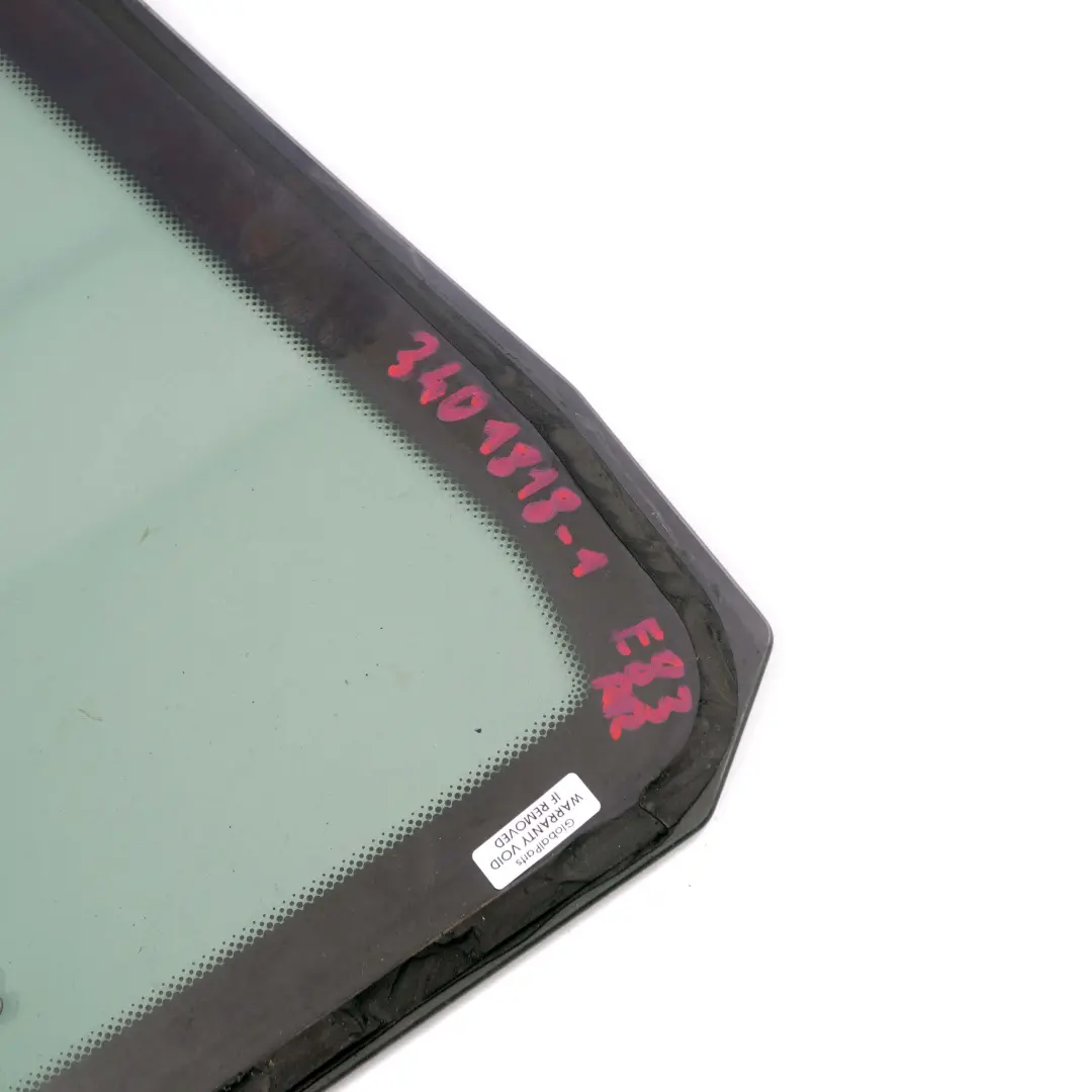 Right Side Fixed Glass Black Window AS3 O/S to BMW X3 Series E83 Rear with Part number 3401818 BMW X3 Series E83 Rear Right Side Fixed Glass Black Window AS3 O/S - SKU 3401818-1 - Part number 3401818