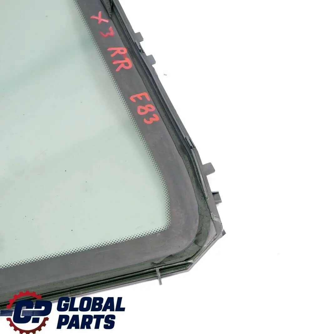 BMW X3 Series E83 Rear Right Side Fixed Glass Black Window AS3 O/S - SKU 3401818 - Part number 3401818