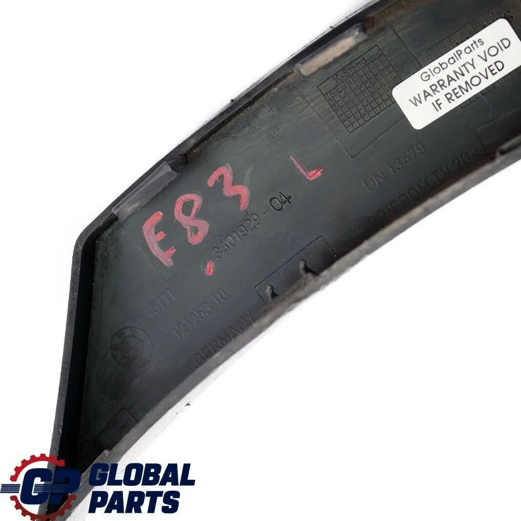 Pare-Chocs Couverture Lateralement A Gauche pour BMW X3 E83 à propos du numéro de pièce 3401929 BMW X3 E83 Pare-Chocs Couverture Lateralement A Gauche - SKU 3401929 - Numéro de pièce 3401929