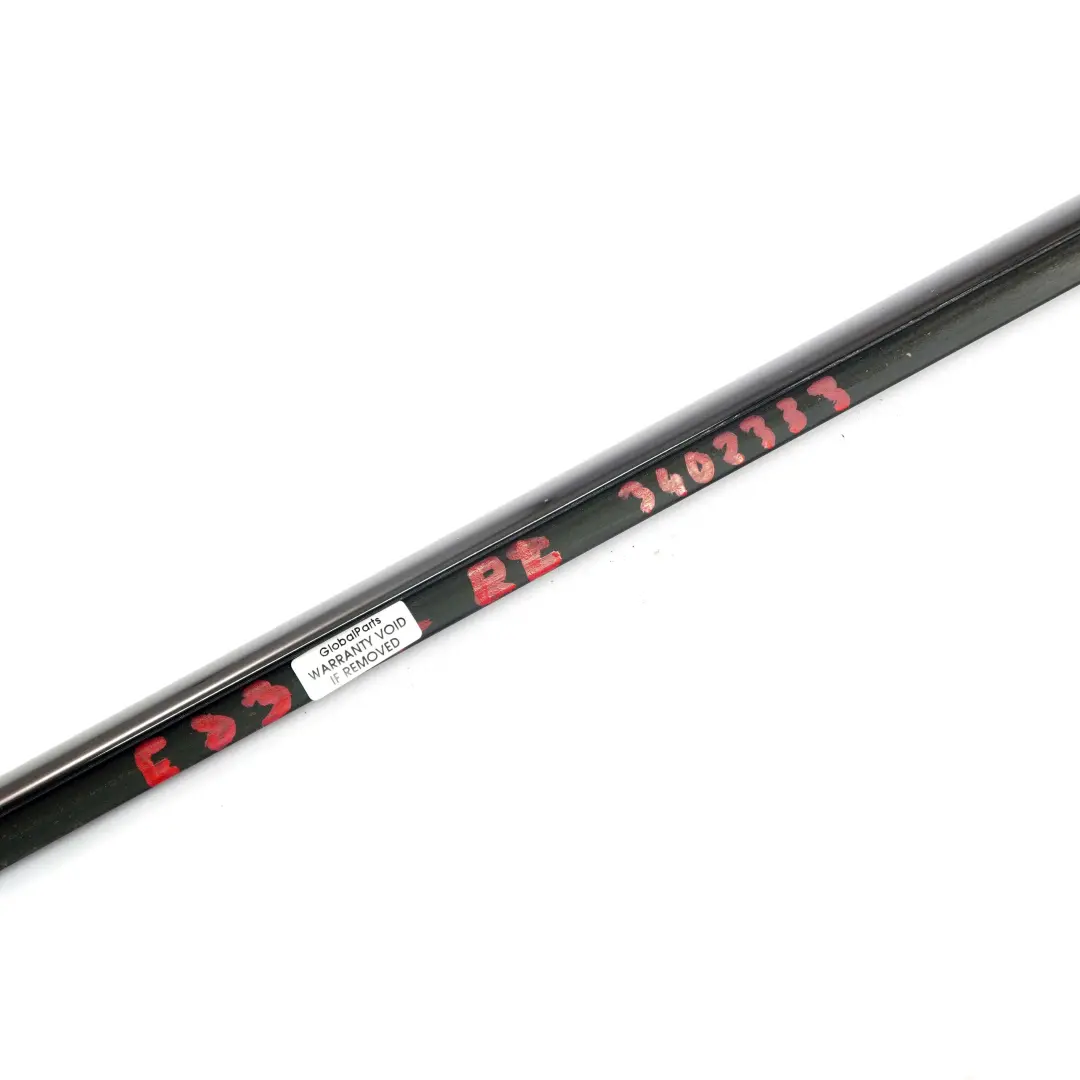 BMW X3 E83 LCI Window Strip Outer Door Rear Left N/S High Gloss Glanzschwarz - SKU 3402333 - Part number 3402333