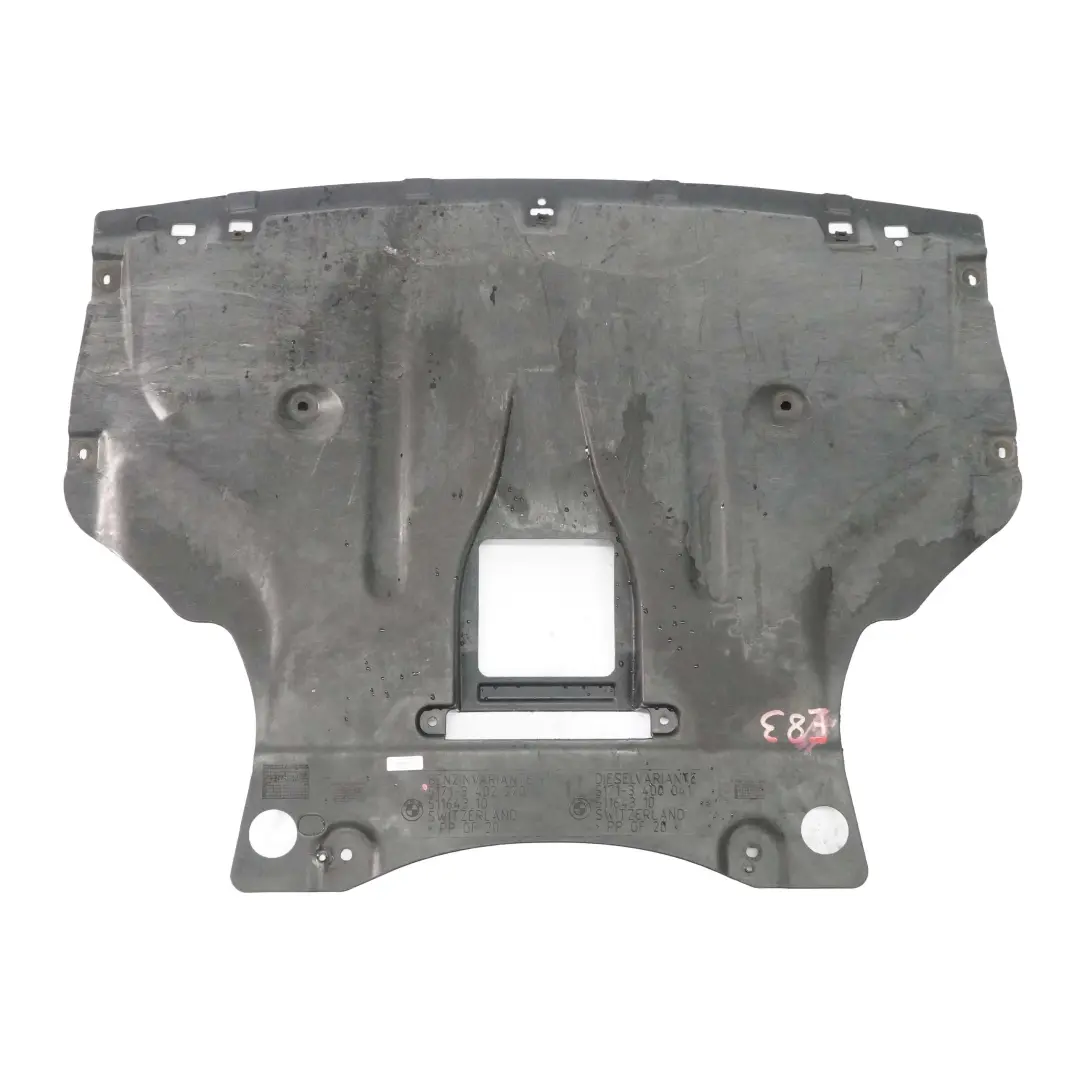 Underbody Cover BMW X3 E83 Engine Compartment Panel Underhood Petrol to with Part number 3402370 Underbody Cover BMW X3 E83 Engine Compartment Panel Underhood Petrol - SKU 3402370 - Part number 3402370
