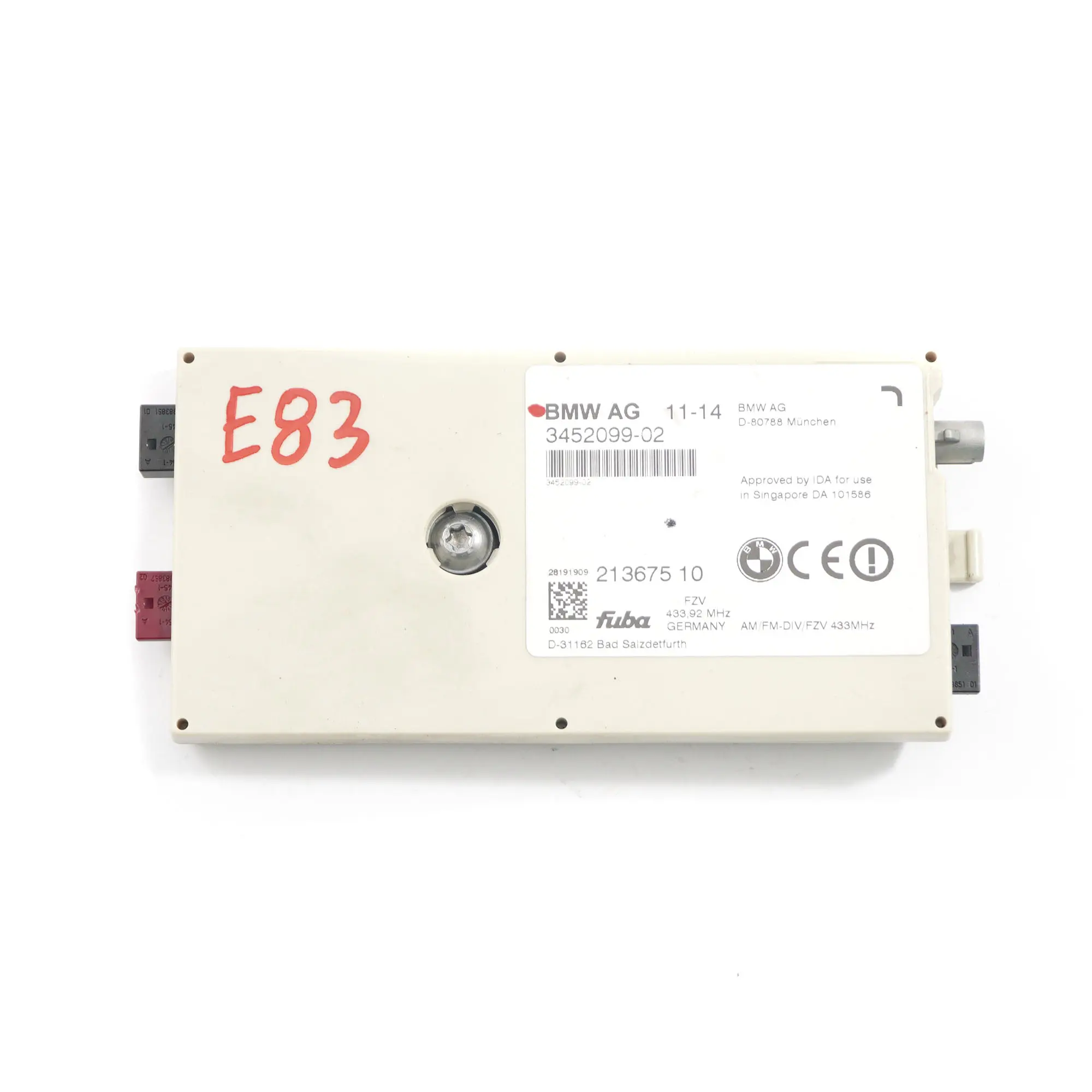 BMW X3 E83 Diversity Aerial Antenna Amplifier Module 65203402526 3402526