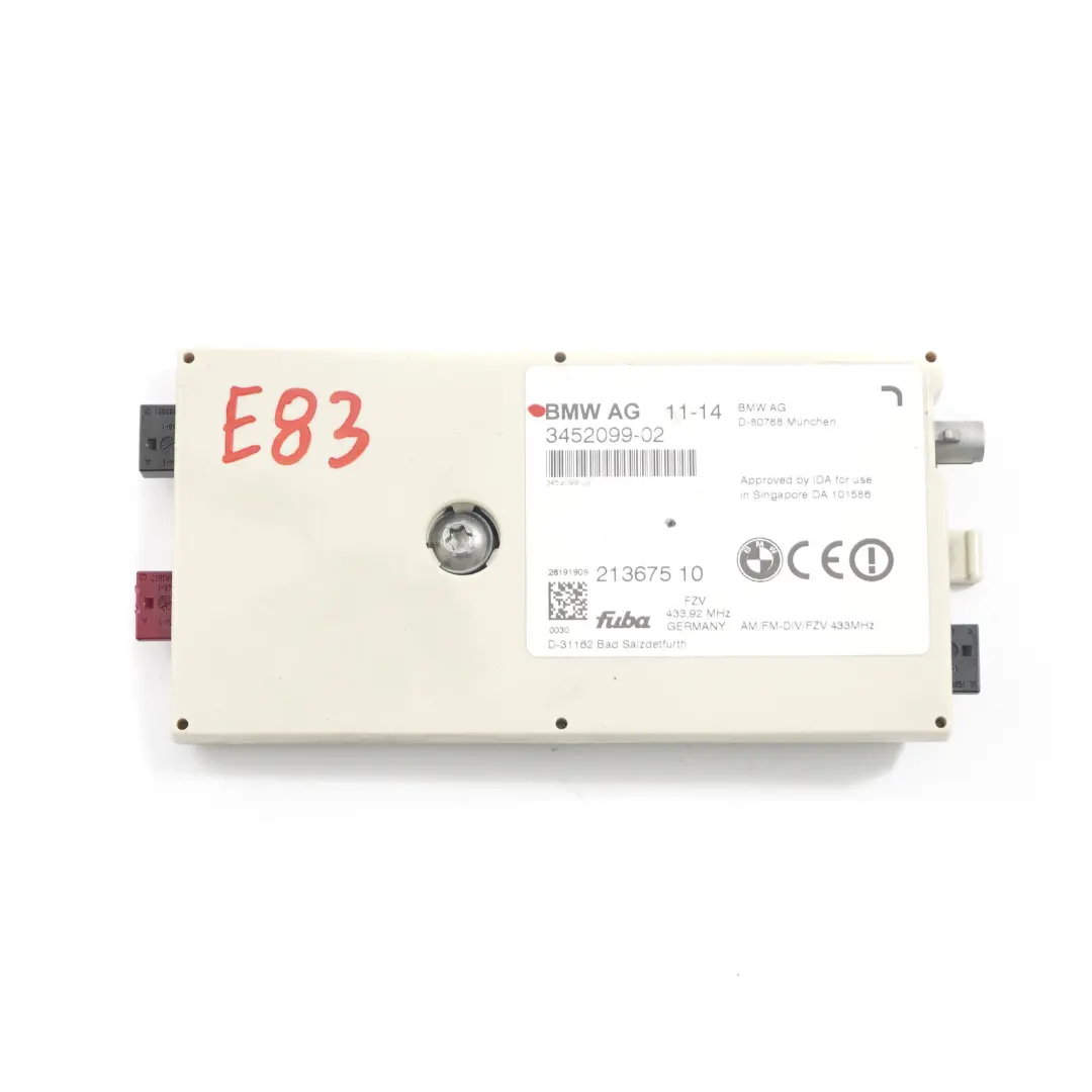 Module Amplificateur D'Antenne Diversity pour BMW X3 E83 à propos du numéro de pièce 3402526 BMW X3 E83 Module Amplificateur D'Antenne Diversity - SKU 3402526 - Numéro de pièce 3402526