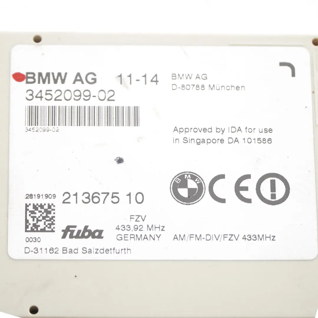 BMW X3 E83 Module Amplificateur D'Antenne Diversity - SKU 3402526 - Numéro de pièce 3402526