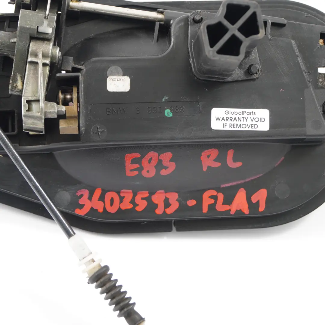 BMW X3 E83 Klamka Drzwi Lewy Tył Flamencorot - 470 - SKU 3402593-FLA1 - Numer Części 3402593