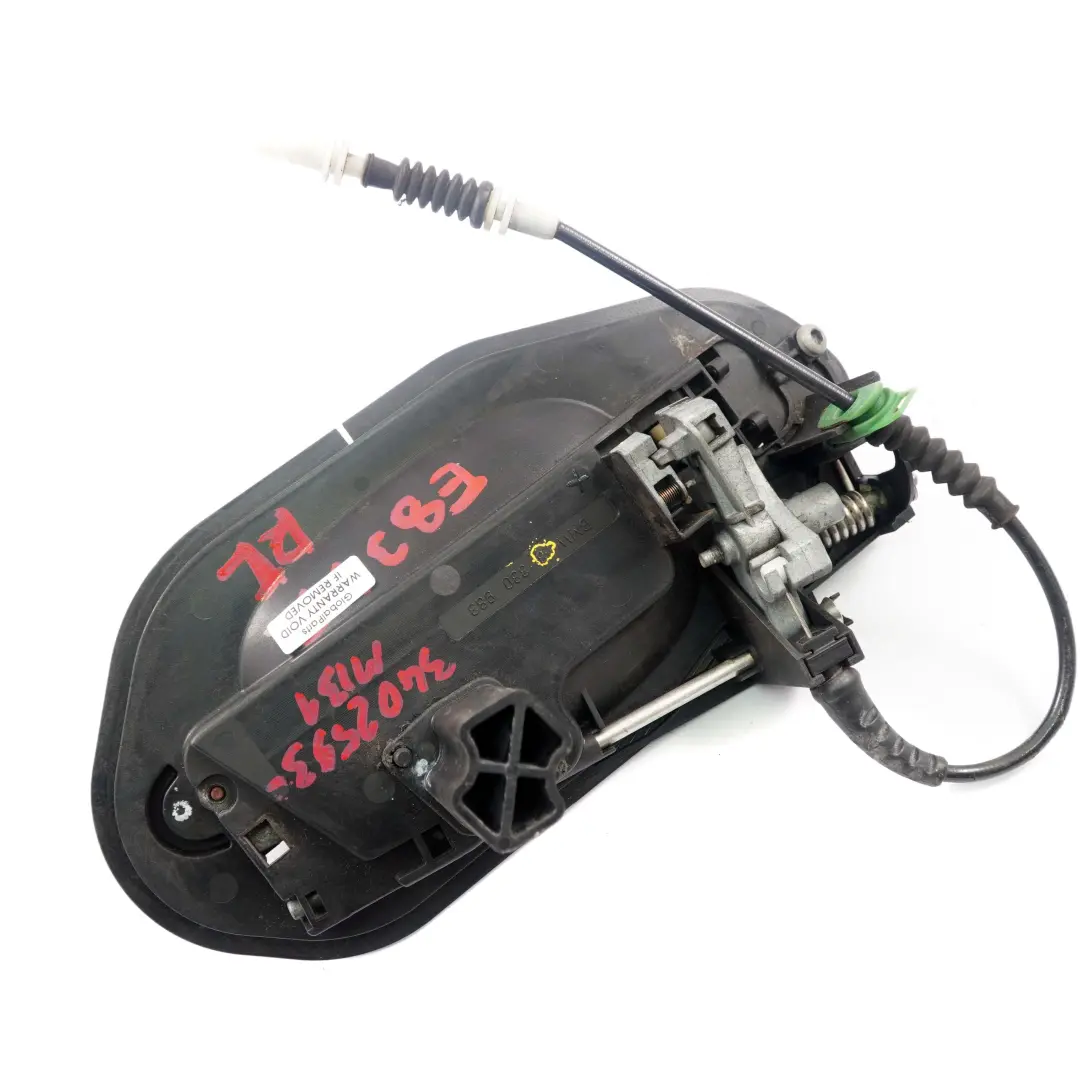 Barre D'Appui Poignee D'Exterieur Arriere Gauche Bleu Monaco Metal pour BMW X3 E83 à propos du numéro de pièce 3402593 BMW X3 E83 Barre D'Appui Poignee D'Exterieur Arriere Gauche Bleu Monaco Metal - SKU 3402593-MB1 - Numéro de pièce 3402593