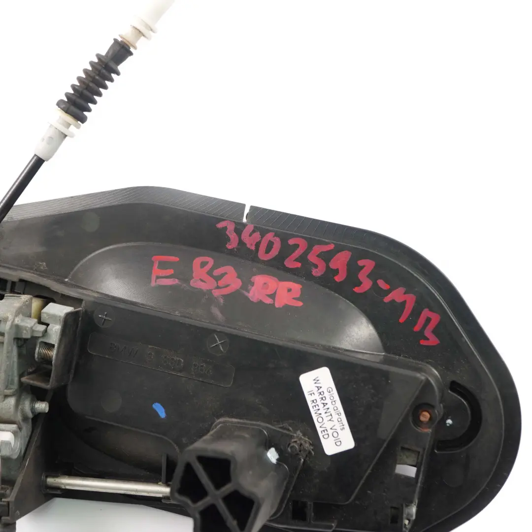 Klamka zewnętrzna drzwi prawa tylna tył do BMW X3 E83 o numerze 3402593 BMW X3 E83 Klamka zewnętrzna drzwi prawa tylna tył - SKU 3402593-MB - Numer Części 3402593