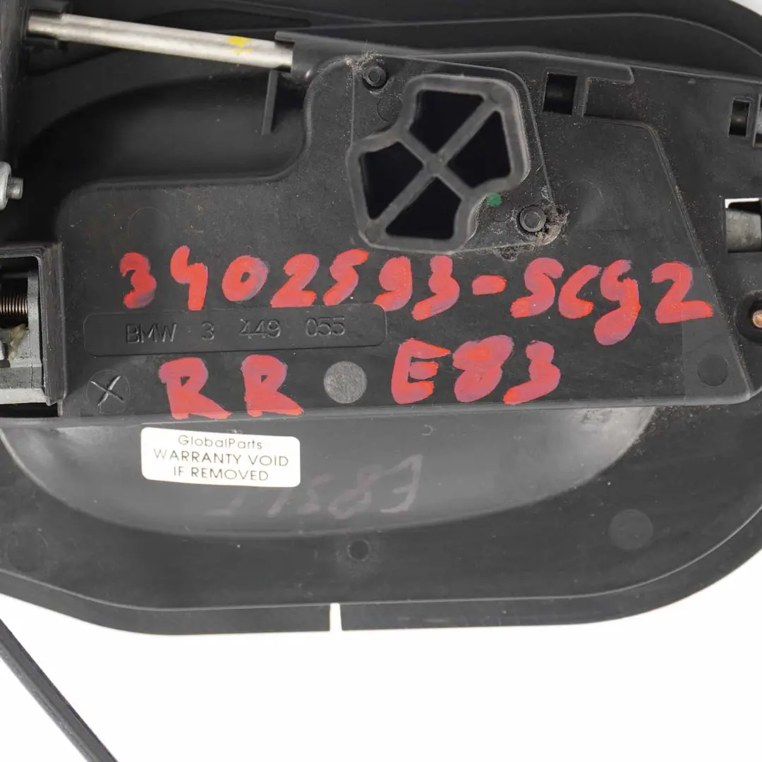  Grab Handle BMW X3 E83 Complete Rear Left N/S Spacegrau Grey Metallic - A52 - SKU 3402593-SCG2 - Part number 3402593