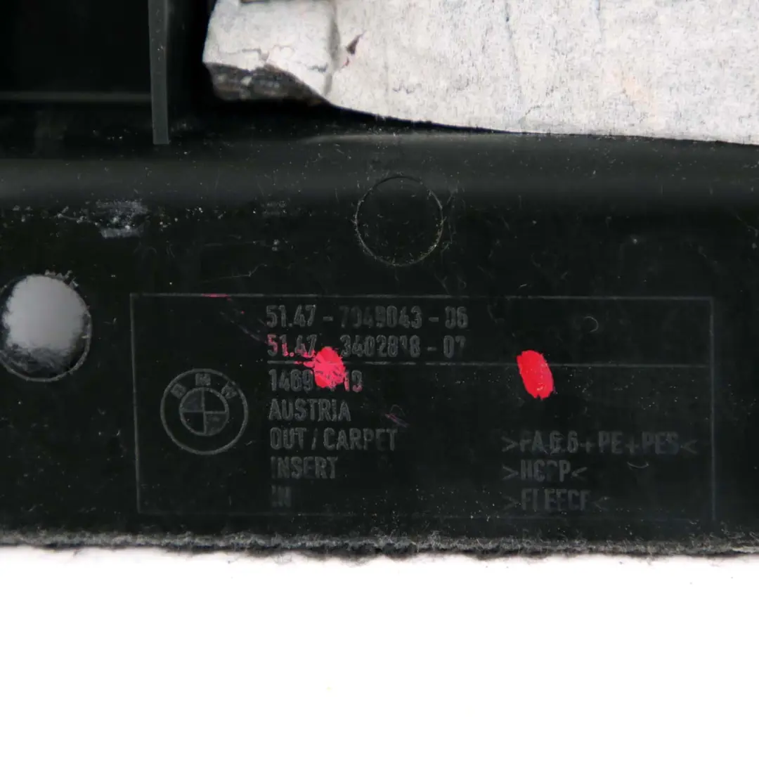 Negro Sección Delantera Bota Piso Alfombra Maletero Liner Antracita para BMW X3 E83 con número de pieza 3402818 BMW X3 E83 Negro Sección Delantera Bota Piso Alfombra Maletero Liner Antracita - SKU 3402818 - Número de pieza 3402818