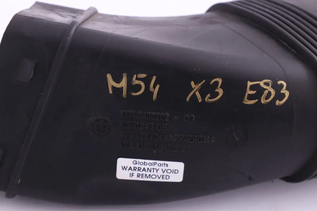 M54 Pannello Anteriore Aspirazione Aria Condotto Gomma Boot 3400202 per BMW X3 E83 con numero di parte 3402851 BMW X3 E83 M54 Pannello Anteriore Aspirazione Aria Condotto Gomma Boot 3400202 - SKU 3402851 - Numero di parte 3402851