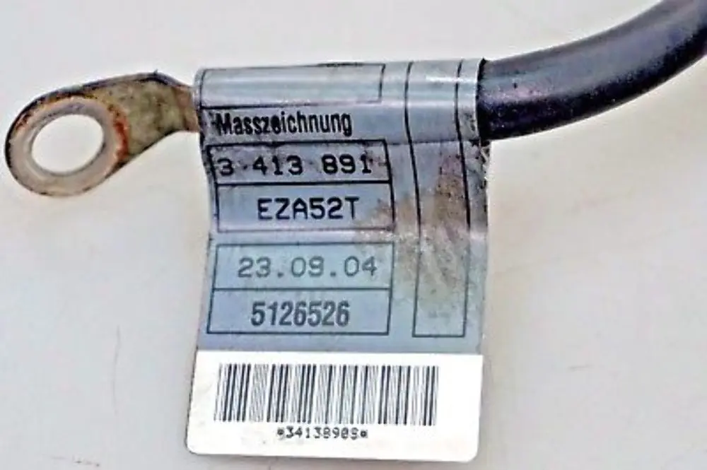 BMW X3 Reihe E83 LCi Massekabel Batterie negativ 1251 - SKU 3402862 - Teilenummer 3402862