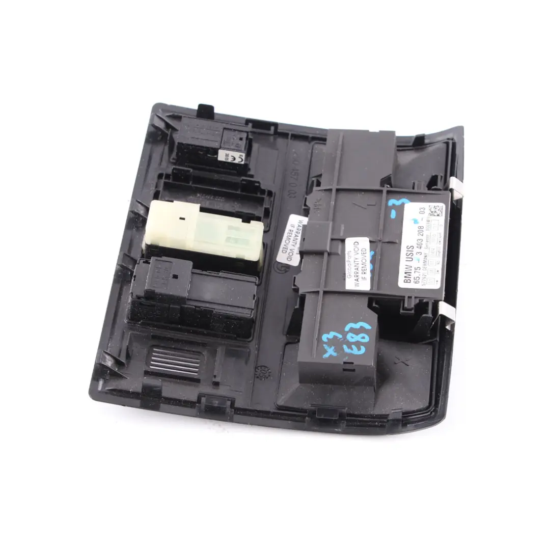 Headlining Trim Cover Panel Panoramic Sunroof Air Button to BMW X3 E83 with Part number 3403208 BMW X3 E83 Headlining Trim Cover Panel Panoramic Sunroof Air Button - SKU 3403208-3 - Part number 3403208