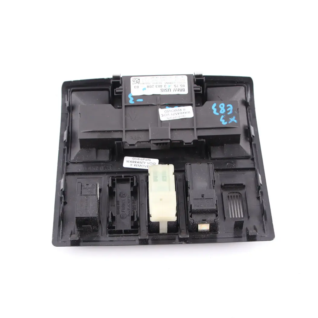 Headlining Trim Cover Panel Panoramic Sunroof Air Button to BMW X3 E83 with Part number 3403208 BMW X3 E83 Headlining Trim Cover Panel Panoramic Sunroof Air Button - SKU 3403208-3 - Part number 3403208