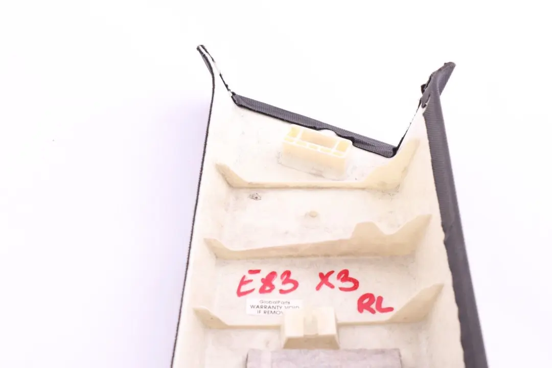 Columna C Tapa Basalto Gris Grau Lado Trasero Izquierdo 3330489 para BMW X3 E83 con número de pieza 3403327 BMW X3 E83 Columna C Tapa Basalto Gris Grau Lado Trasero Izquierdo 3330489 - SKU 3403327 - Número de pieza 3403327