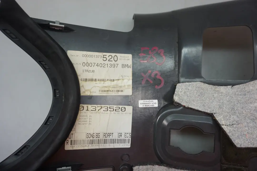 E83N LCi Trim Panel Foot Controls Basaltgrau to BMW X3 Series E83 with Part number 3403695 BMW X3 Series E83 E83N LCi Trim Panel Foot Controls Basaltgrau - SKU 3403695 - Part number 3403695