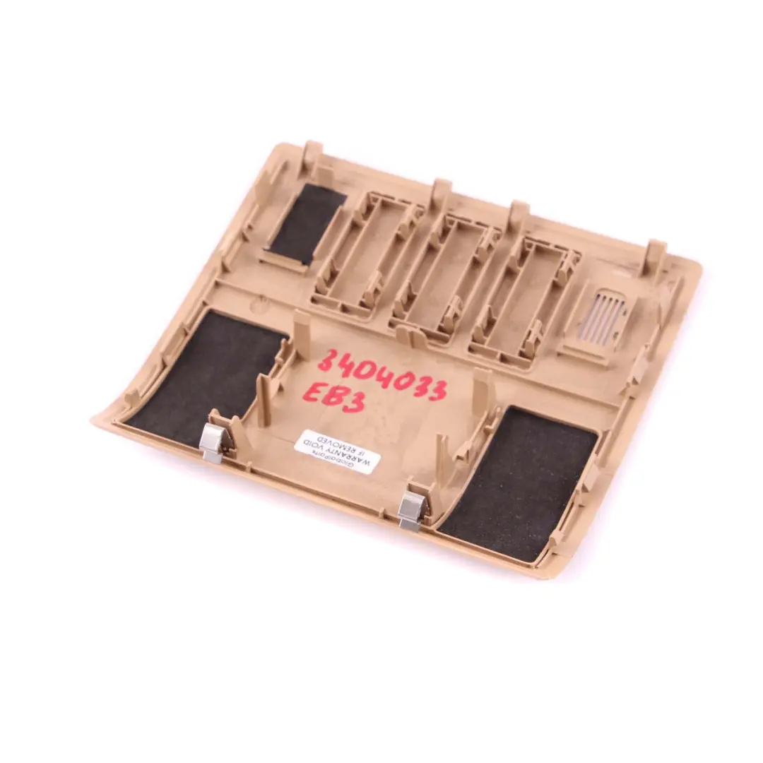 Headlining Trim Cover Panel Sandbeige 3400123 to BMW X3 E83 Rear with Part number 3404033 BMW X3 E83 Rear Headlining Trim Cover Panel Sandbeige 3400123 - SKU 3404033 - Part number 3404033